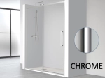 Paroi de douche coulissante, L. 90 à 220 cm, Hauteur 150 à 220 cm, fabrication sur mesure, verre de sécurité et traité anti-calcaire, garantie 5 ans, LIVRAISON OFFERTE